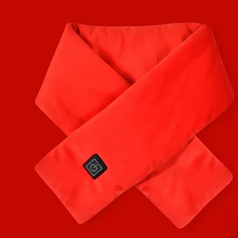 Podgrzewany Szalik USB – 3 Poziomy Grzania, Miękki Polar, Idealny na Zimę