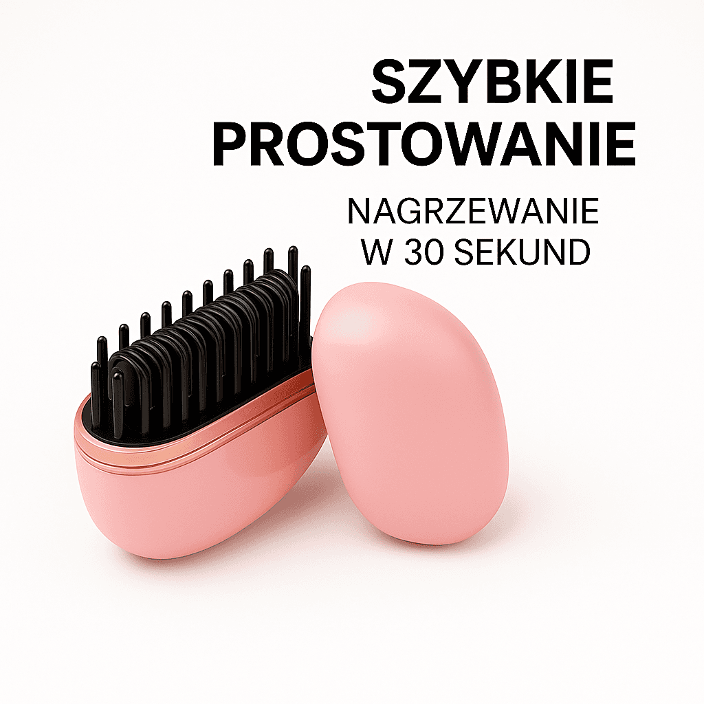 Mini Elektryczna Szczotka Prostująca do Włosów